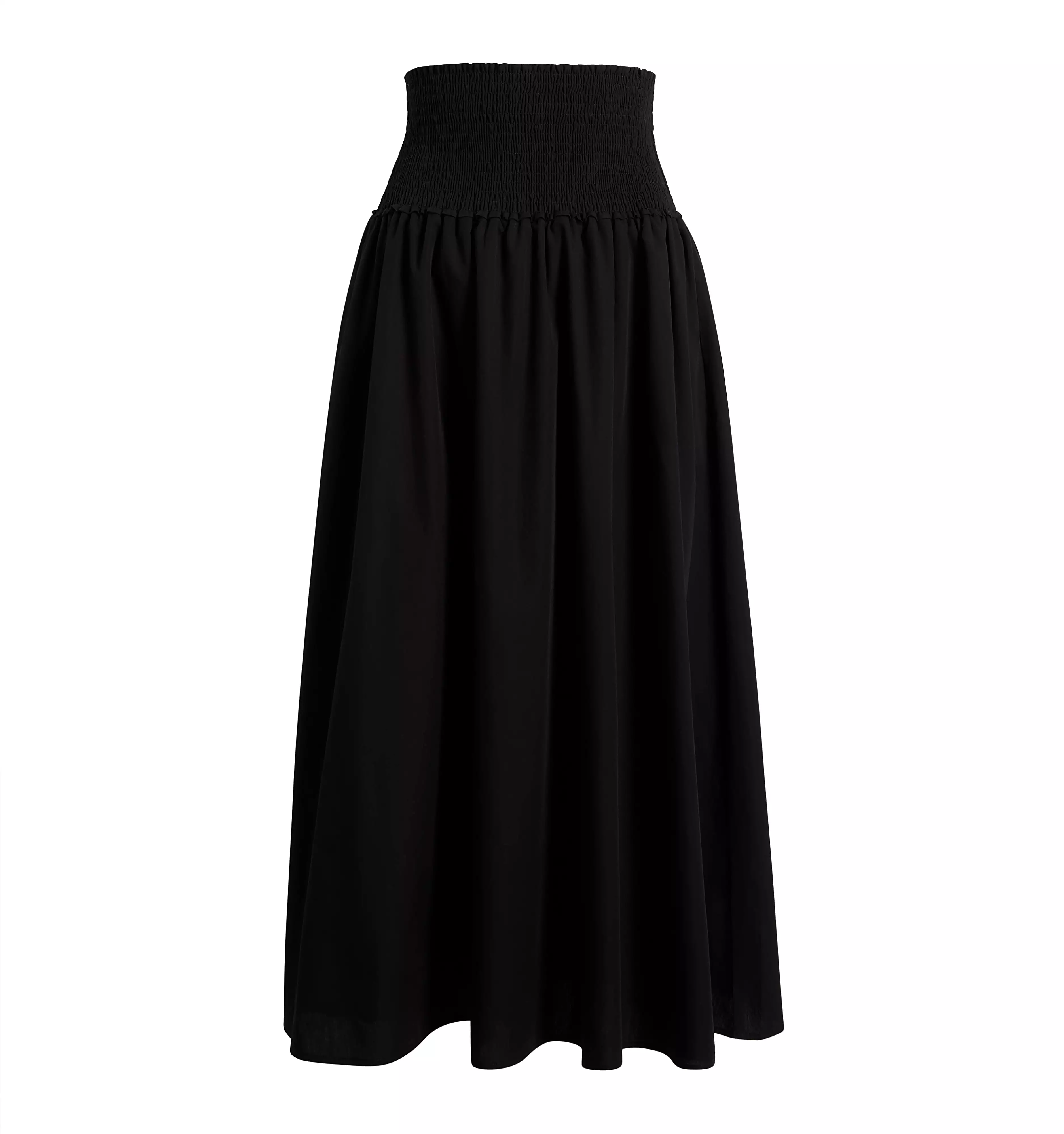 The Delphine Nap Skirt - Black Cotton