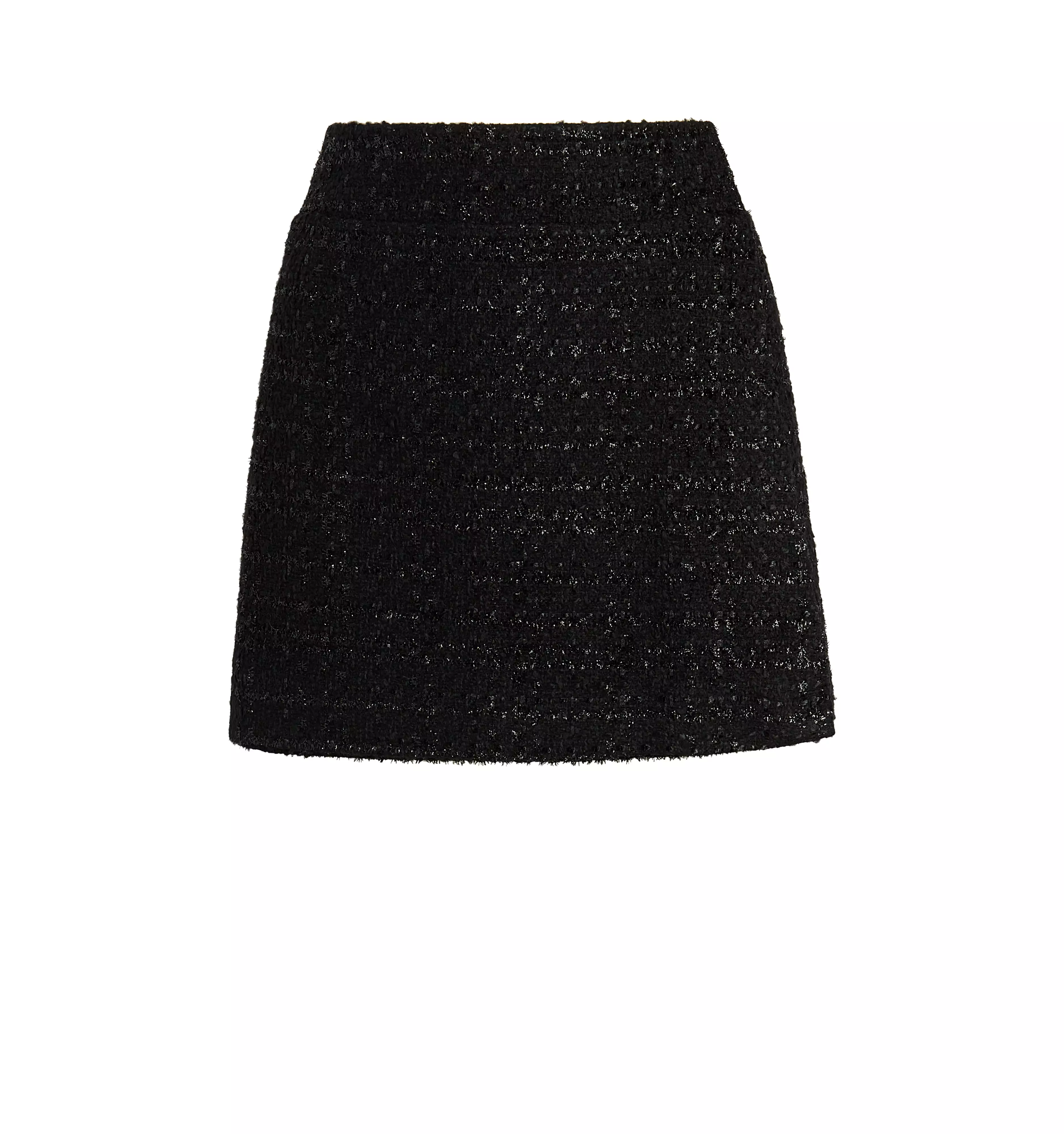 The Tatiana Skirt - Black Tweed