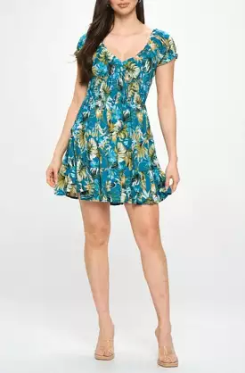 Tropical Print Dress