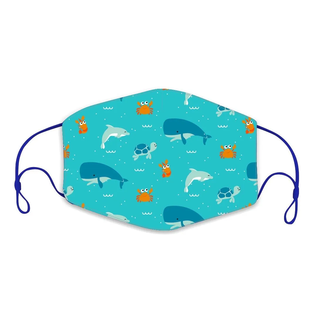 Under the Sea Reusable Children's Face Mask - Buy 10 get 10 free (min 20)