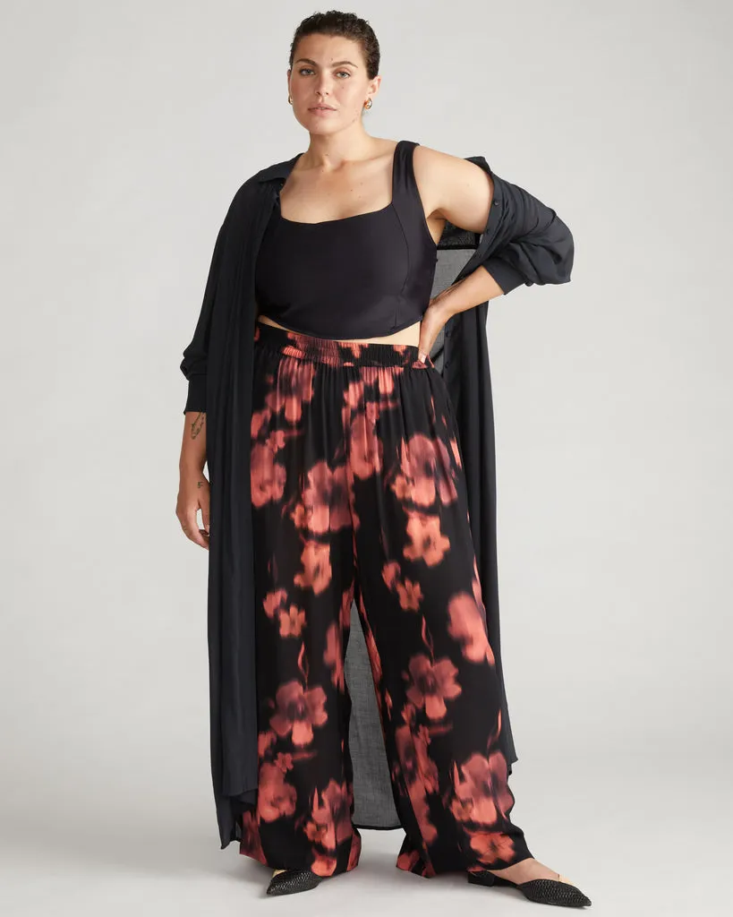 Verbena Voile Pants - Nightbloom Print