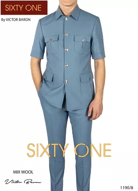 Victor Baron Turkish Short Sleeve Safari Suit